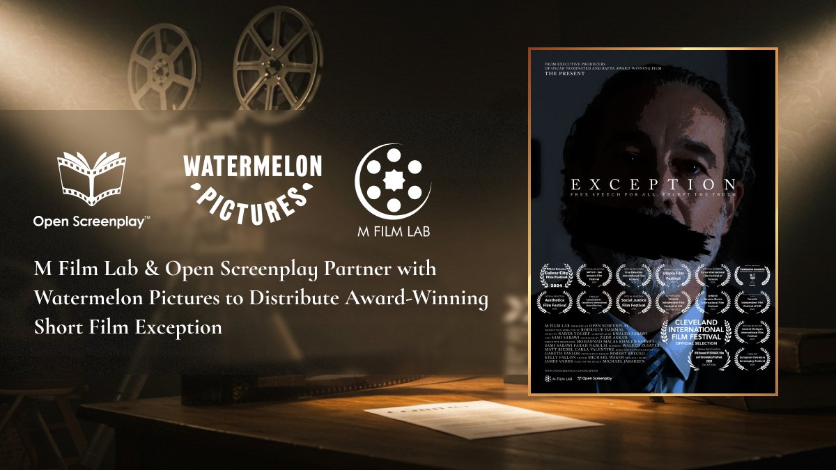 OpenScreenplay's tweet image. At M Lab, we don’t just develop #scripts; we defend #voices.
🎬 #EXCEPTION is the latest proof of what happens when bold, authentic #stories break through the noise.
Written in our lab. Now #streaming on Watermelon+.
This is what it means to bring truth from #story to #screen.
