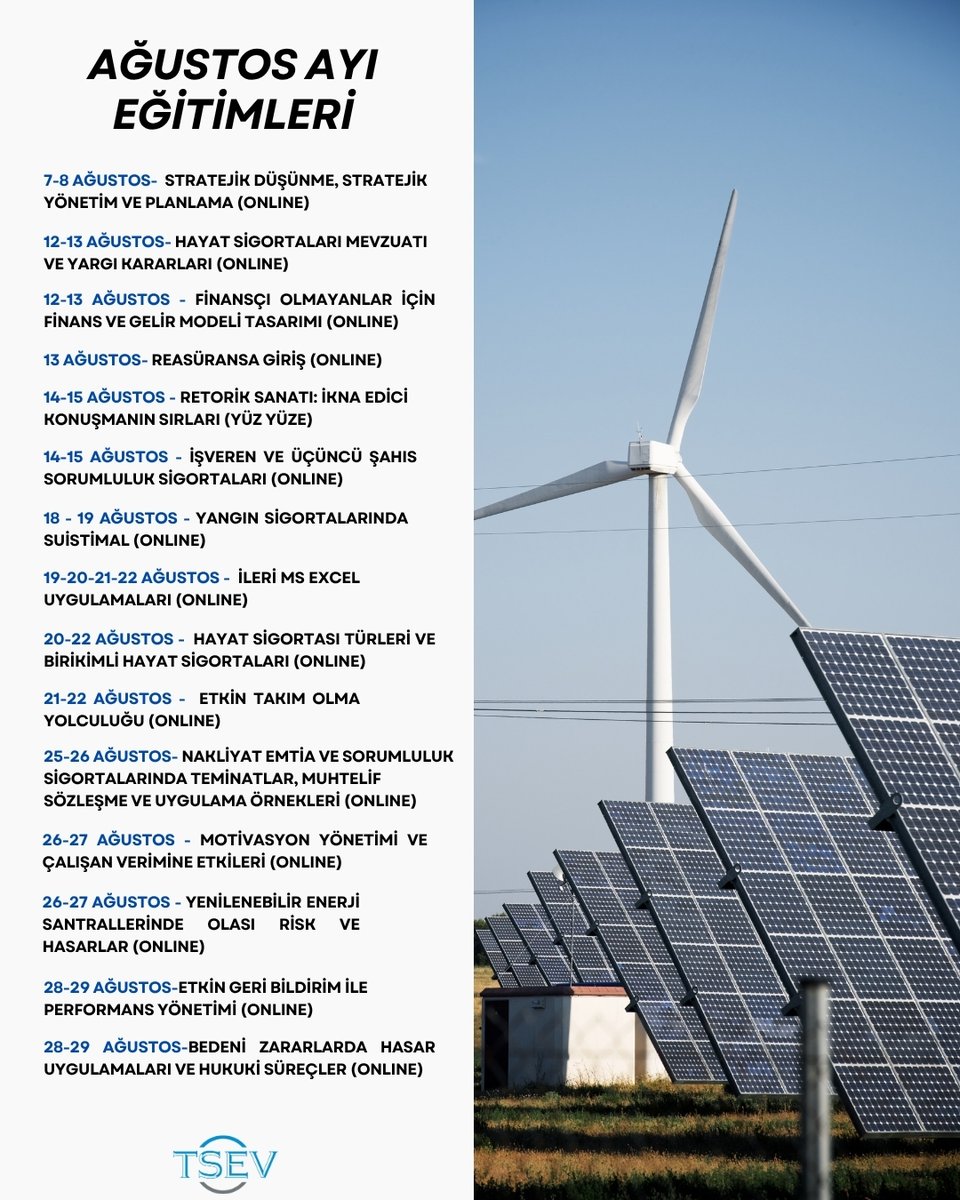 📅 Ağustos Ayı Eğitim Takvimimiz Yayında

Eğitimlerimiz hakkında detaylı bilgi ve kayıt için: l24.im/Mf8B