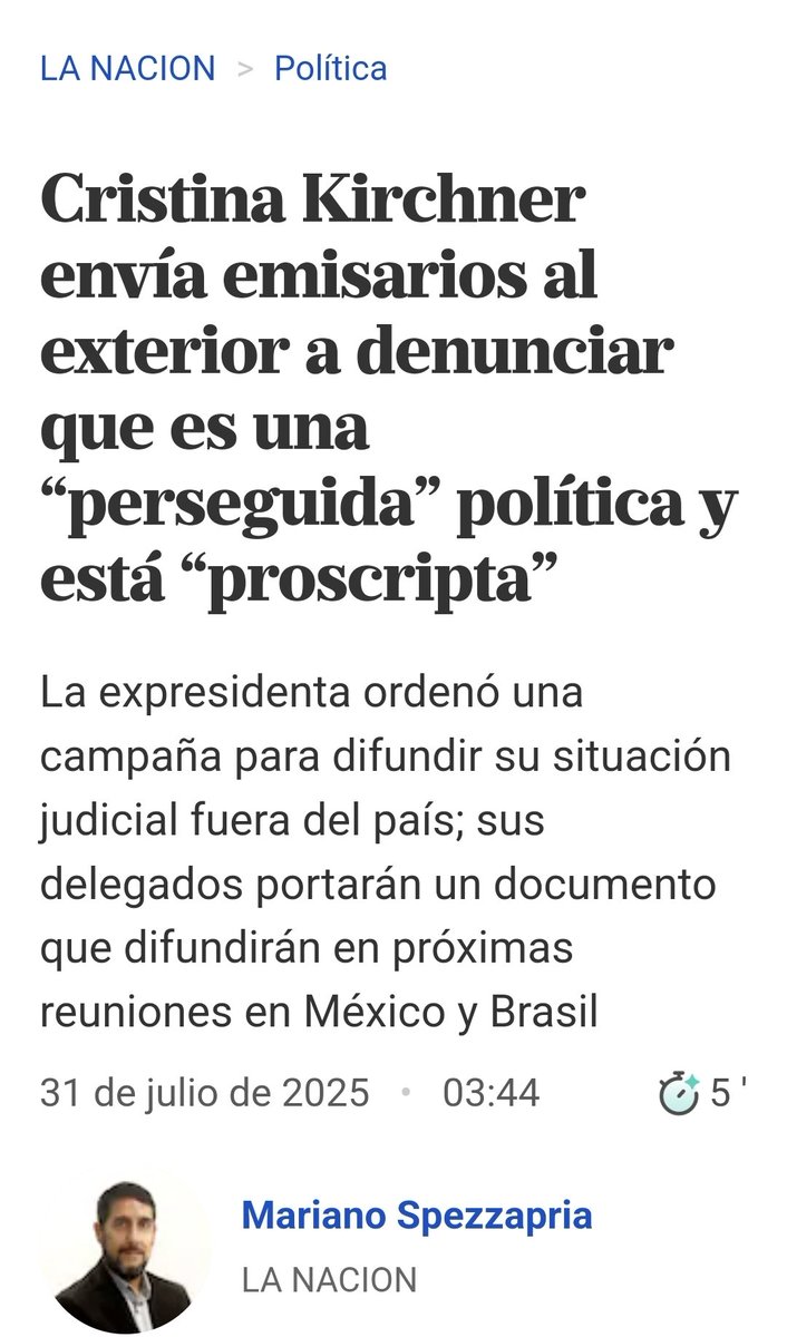 Son de manual!
📌  A menos de una semana de la confirmación de la condena a <a href="/CFKArgentina/">Cristina Kirchner</a> en la causa Vialidad, desde <a href="/Red_UPLA/">UPLA #33años</a> advertí a líderes latinoamericanos sobre la narrativa de “persecución política” que desplegaría el kirchnerismo.

No es lawfare señores. Es corrupción y