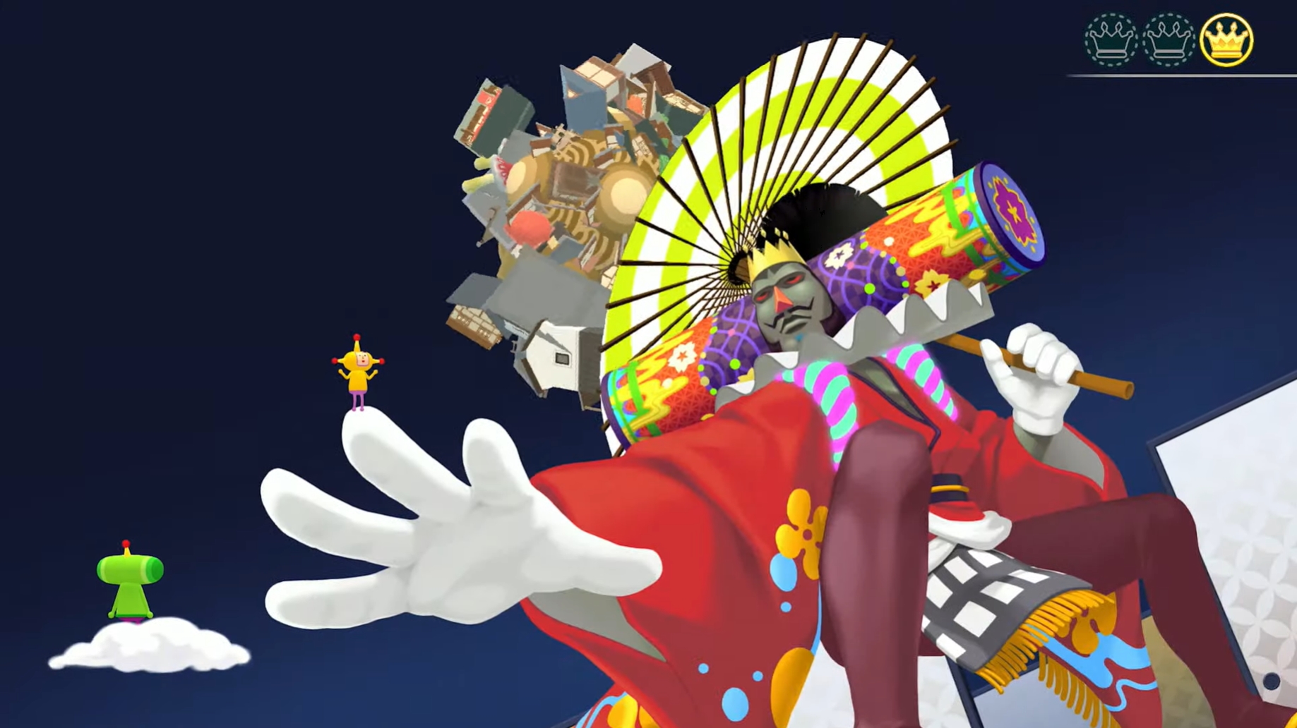 【じゅん❗️】快晴堂　うしろポケ水玉ワンピース 快晴堂] ”パネルプリントの大きな水玉 Wide後ろポケノースリーブ