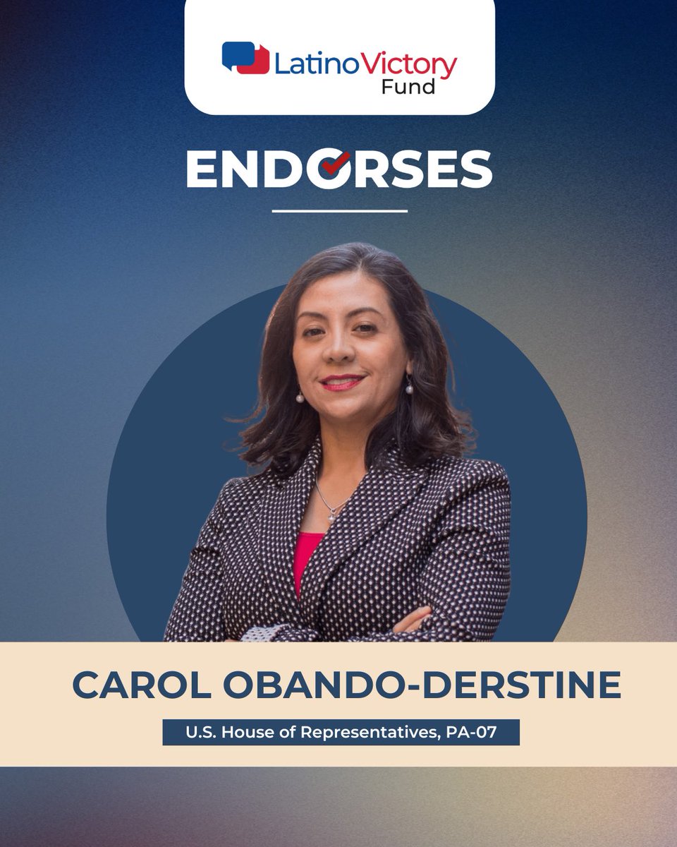 Historic Endorsements Alerts! 🚨

We're proud to endorse four powerhouse Latinas running in some of the nation's most competitive "Red to Blue" Congressional races:

Marlene Galán-Woods (AZ-01)|
JoAnna Mendoza (AZ-06)
Denise Powell (NE-02)
Carol Obando-Derstine (PA-07)

If
