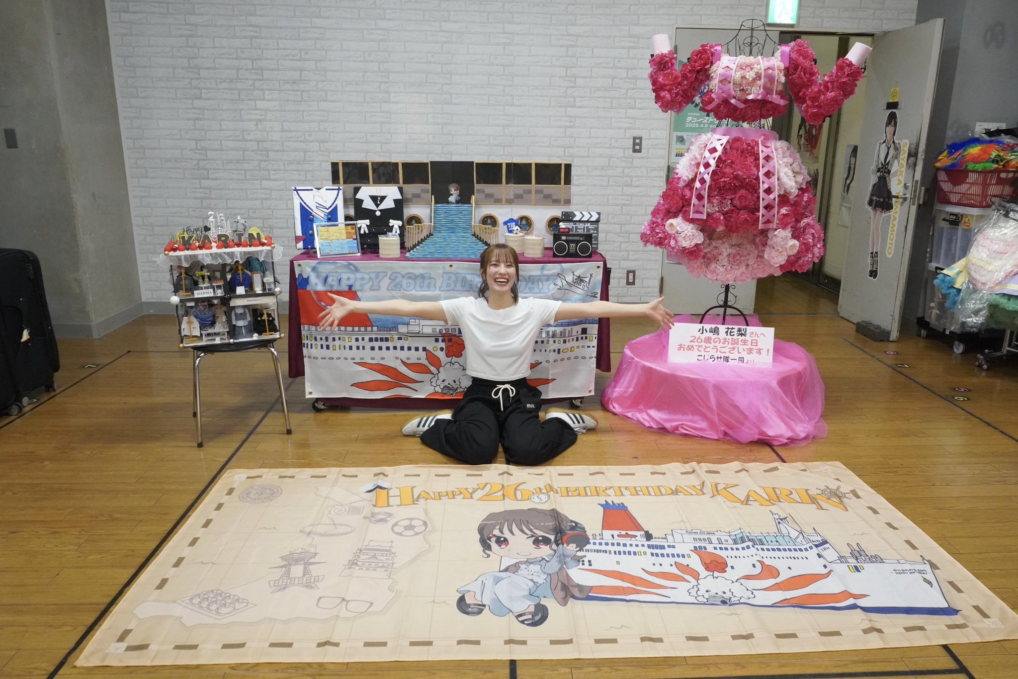 小嶋花梨さん 2025年サマコン 直筆サイン入り生写真 140245-46-