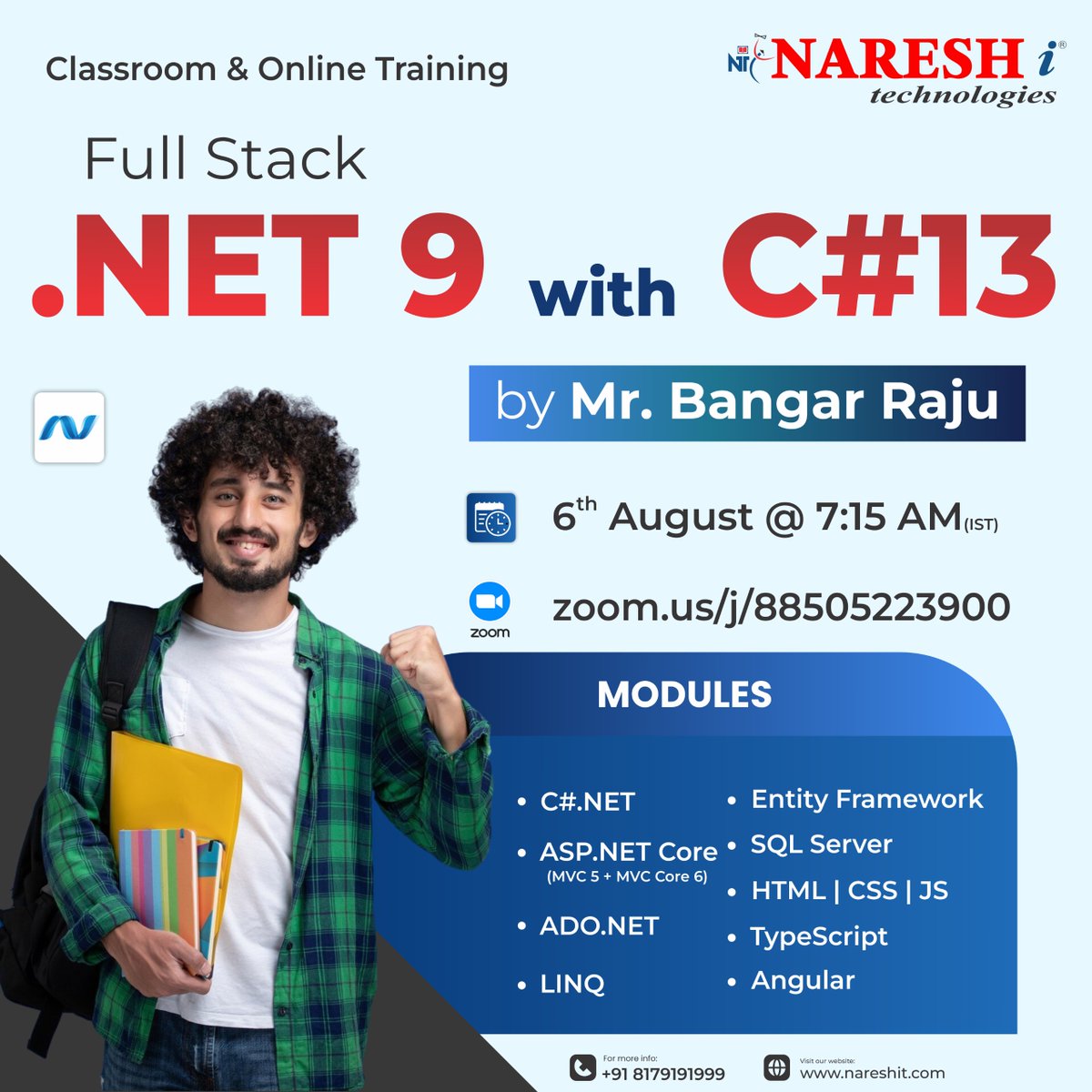srirame66941586's tweet image. 🚨 Still stuck in tutorial hell?
📲 Save your seat: tr.ee/VcsfsJ
✅ Get live, hands-on .NET training
📅 Starts Aug 6 | 🕖 7:15 AM
🎯 With Mr. Bangar Raju – proven trainer
𝐃𝐞𝐦𝐨𝐬: linktr.ee/ITcoursesFreeD…
#FullStackDev #NareshIT #LearnDotNet #SoftwareJobs