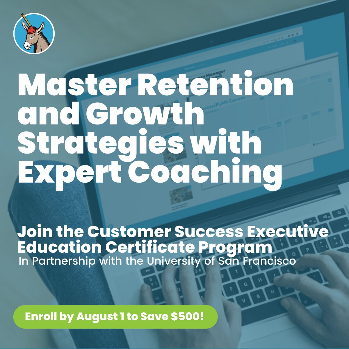 🚨DEADLINE: $500 off CS Certification Programs

Join the 12-week CCSM Executive Education Certificate Program to learn how to deliver exceptional outcomes for both your customers and company. Early reg ends TOMORROW (Friday, 8/1). Use code EARLYFALL-500: successcoa.ch/40EdSFk