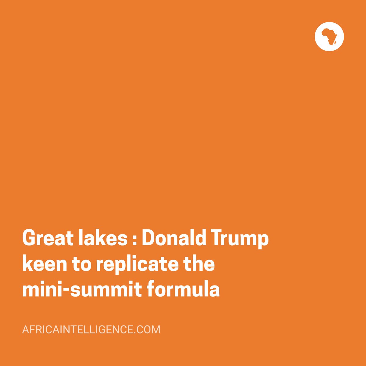 The US president, who is preparing to host the signing ceremony for the peace agreement between Kinshasa and Kigali in Washington, is seeking to involve the Togolese and Angolan heads of state.
➡️ l.africaintelligence.fr/Cb