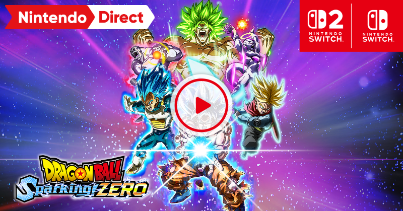 Nintendo's tweet photo. 天地を揺るがす、限界突破のドラゴンボールバトルを体感せよ！
『ドラゴンボール Sparking! ZERO』は、2025年11月13日（木）発売。
#NintendoDirectJP #ソフトメーカーラインナップ