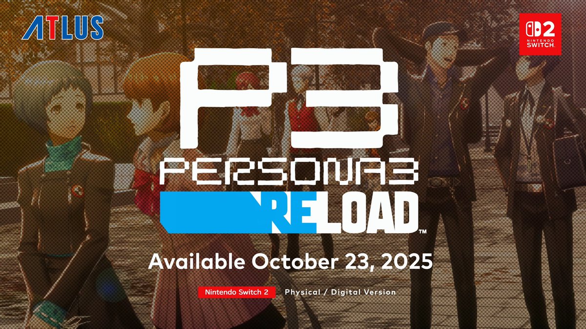 NINtheorist's tweet image. Persona 3 Reload confirmado para Nintendo Switch 2 

#NintendoDirectPartnerShowcase 
#NintendoSwitch #NintendoSwitch2