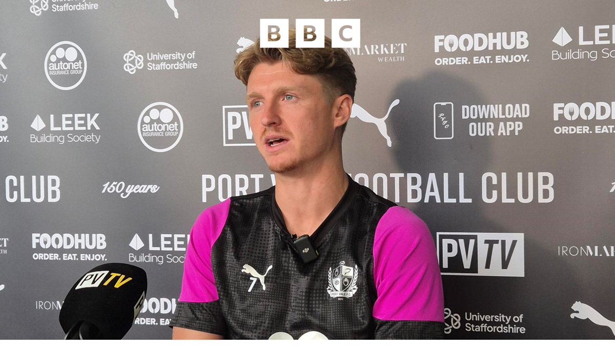 🗣 'I'm excited to get the season underway'

Port Vale midfielder George Byers can't wait for the new League One season to start.

Listen here: ⤵ bbc.co.uk/sounds/play/p0…