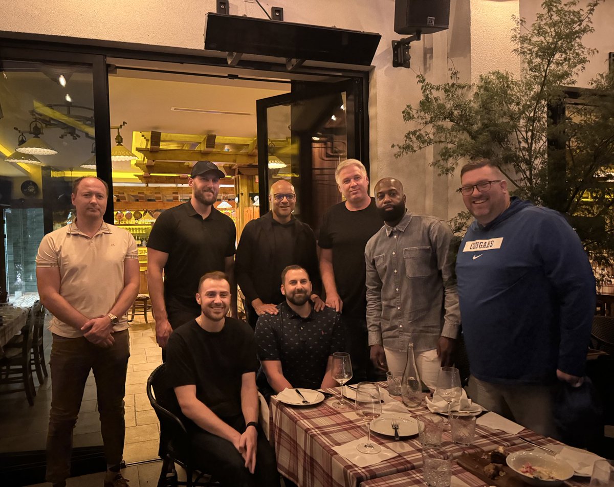 Adam Tatalovich (@adamtatalovich) on Twitter photo Breaking Bread in Belgrade! One of the best parts of the job, bringing coaches together! 🏀 🇷🇸
<a href="/stefanovicsasha/">Sasha Stefanovic</a>
<a href="/JustinDYoung/">Justin Young</a>
<a href="/CoachCross/">Gene (Geno) Cross</a>
<a href="/Chew11Isaac/">Isaac Chew</a>
<a href="/sdamaska_94/">Sean Damaska</a> Breaking Bread in Belgrade! One of the best parts of the job, bringing coaches together! 🏀 🇷🇸
<a href="/stefanovicsasha/">Sasha Stefanovic</a>
<a href="/JustinDYoung/">Justin Young</a>
<a href="/CoachCross/">Gene (Geno) Cross</a>
<a href="/Chew11Isaac/">Isaac Chew</a>
<a href="/sdamaska_94/">Sean Damaska</a>