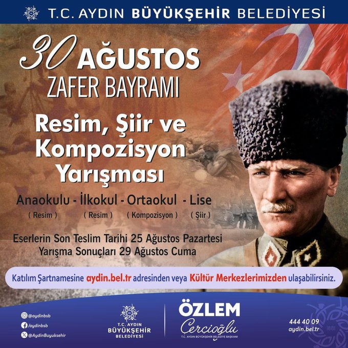 Aydın’da Zafer Bayramı Temalı Yarışma