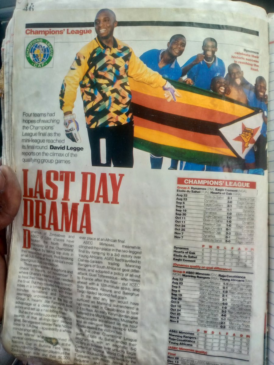 SportBriefZW's tweet image. #ThrowbackThursday
In 1998, Dynamos reached the CAF Champions League final — a legendary run led by Mucherahowa &amp;amp; Tembo.
Today, the club faces challenges… but 1998 proved DeMbare can rise again.
Do you still believe?

#DynamosFC #CAFCL #Sportbrief
whatsapp.com/channel/0029Va…