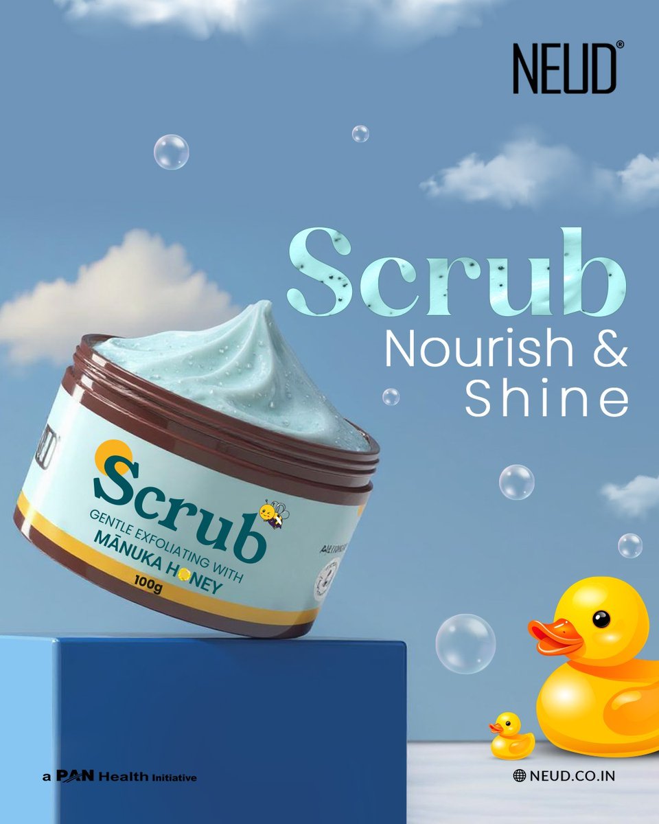 ContactNeud's tweet image. Pamper your skin with the power of Manuka Honey. Gently exfoliate, deeply nourish, and reveal a natural glow with every use – because your skin deserves nothing but pure, healing care.
#neud #scrub #exfoliation #smoothskin #mānukahoney #naturalskincare #naturalingredients #honey