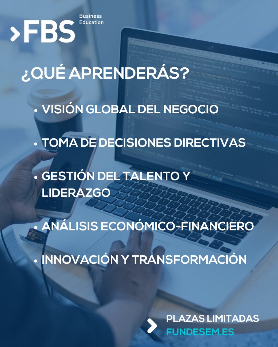 💼 ¿Sientes que es el momento de dar un paso más en tu carrera?

El MBA Executive de Fundesem Business School está diseñado para profesionales como tú, que lideran, deciden y necesitan una visión transversal para transformar sus organizaciones.

👉 Matrícula abierta