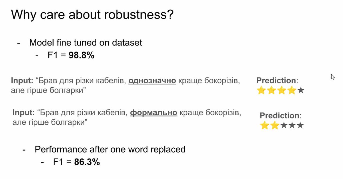 UNLP_conference's tweet photo. Replacing one word per sentence with a synonym can show a significant precision drop on a downstream task 😯

https://t.co/O6x8oKublW

#unlpworkshop2025 #ACL2025 #ACL2025NLP #UNLPWorkshop https://t.co/UrxPwJ0kch