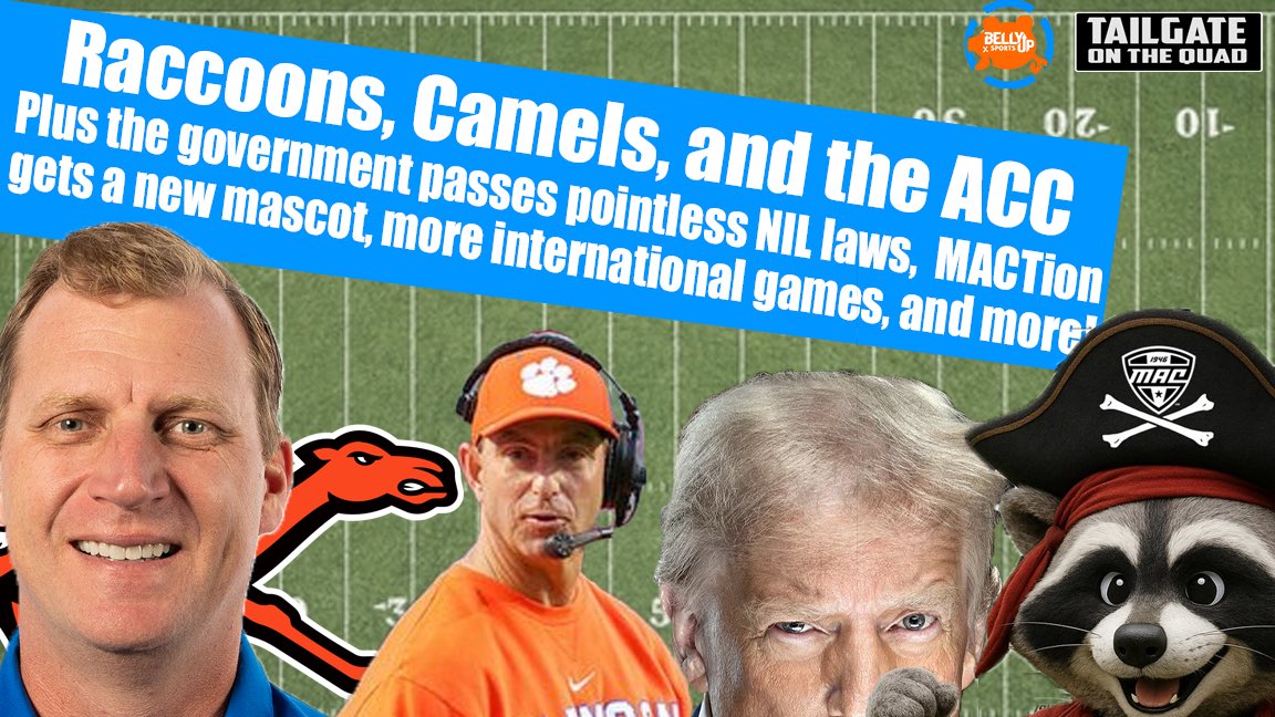 The boys are back breaking down:
-the newest <a href="/MACSports/">MACtion</a> mascot
- the government passes a pointless law
- stop adding international games
- the ACC preview

And more!

Presented by <a href="/BellyUpSports/">Belly Up Sports</a> 

youtu.be/-T6Qm_E3NTk?si…

#CollegeFootball #MACtion #ACCPreview