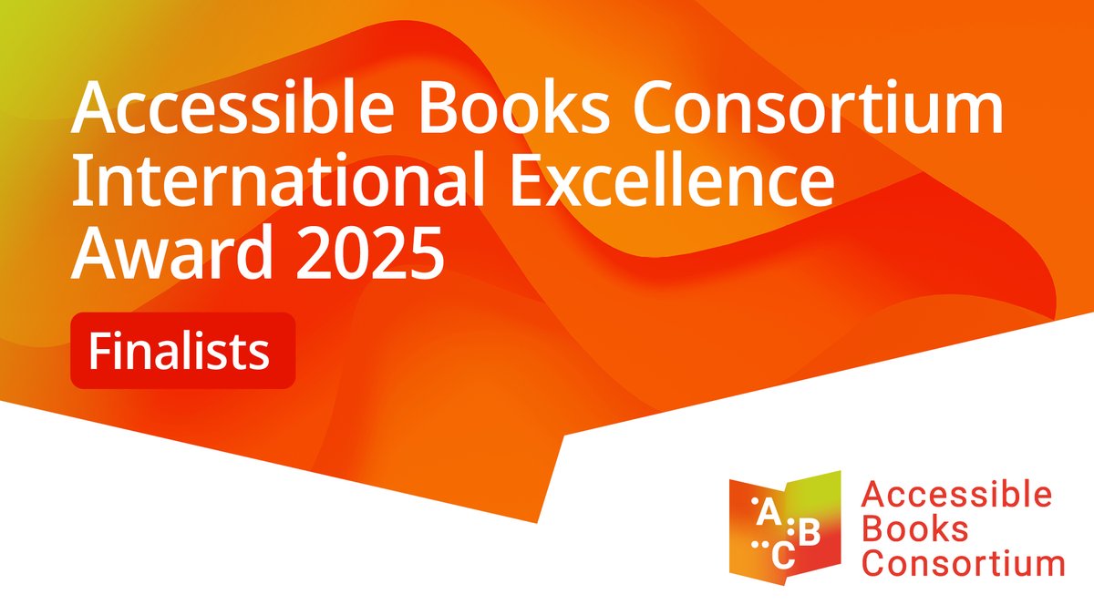 We're thrilled to announce the finalists for the&amp;nbsp;2025 ABC International Excellence Award for Accessible Publishing 🏆

The award recognizes publishers and initiatives that lead the way in making  accessible reading materials.

Meet the 2025