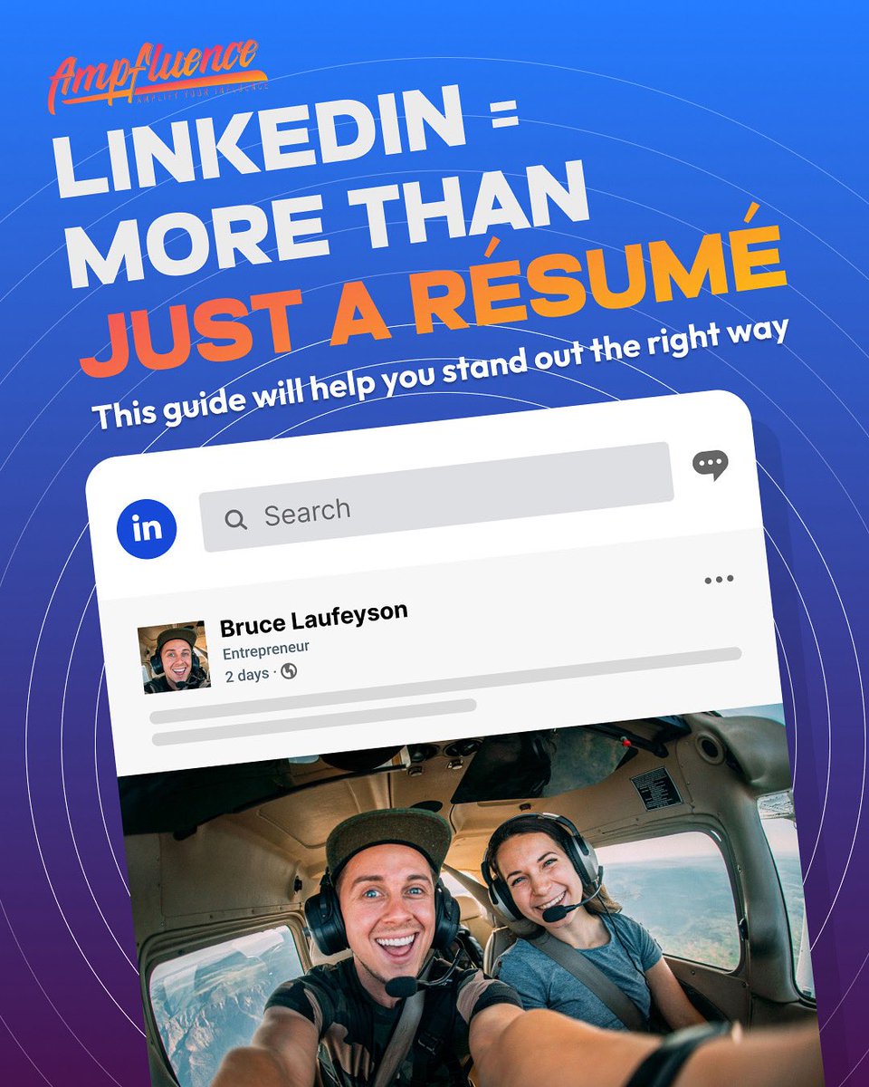 LinkedIn isn’t just a résumé — it’s your brand.
If you’re not using it to attract clients and build authority, you’re missing out 👀

Whether you're a coach, creator, or consultant this guide is for you.
📖 Link in bio to read it!

#linkedinstrategy #personalbranding #ampfluence