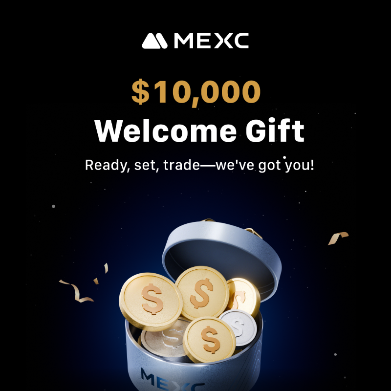 MEXC's tweet photo. Think $8,000 was big? We’ve upped the game to $10,000!

Our New User Welcome Gifts just got supercharged – easier tasks, bigger rewards.

👇 Claim your upgraded rewards now: