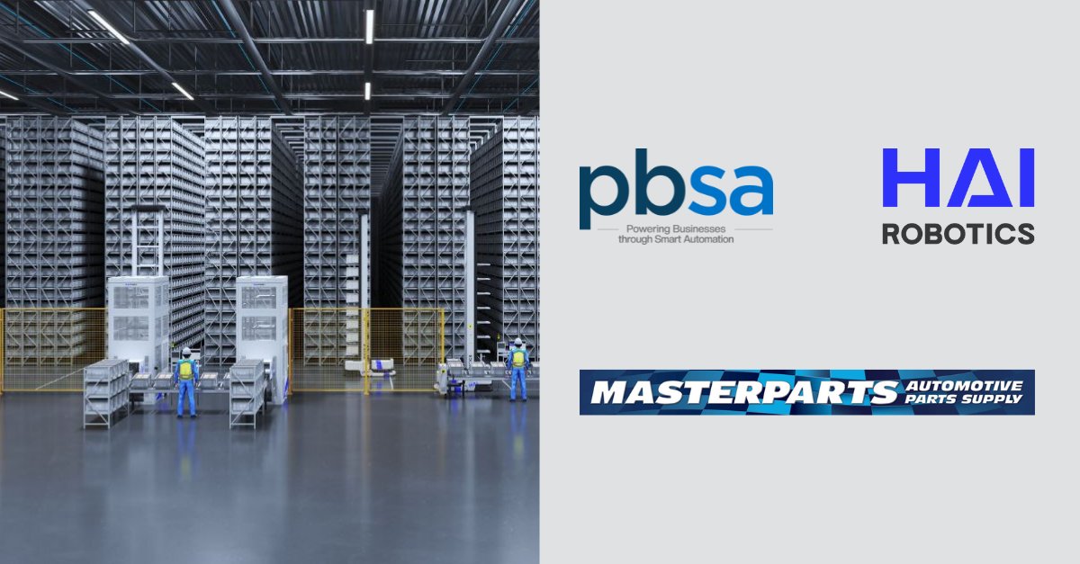 HaiRobotics's tweet image. 🚀 Exciting news! PBSA and Hai Robotics are delivering South Africa’s first HaiPick System – transforming warehousing for Masterparts.
This solution aims to boost accuracy, storage density & throughput. 📦
🔗 hubs.li/Q03zKWYw0
#WarehouseAutomation #HaiRobotics #PBSA…