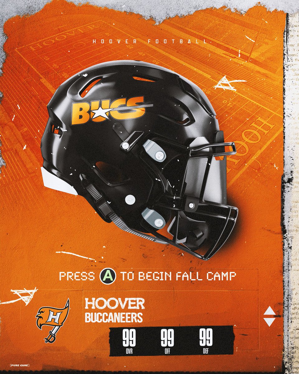 Fall camp just days away now! Pads start popping next week. 22 days until Friday nights at The Met begin. Go Bucs! #connected #disciplined #tough 🏴‍☠️🟠⚫️🏴‍☠️