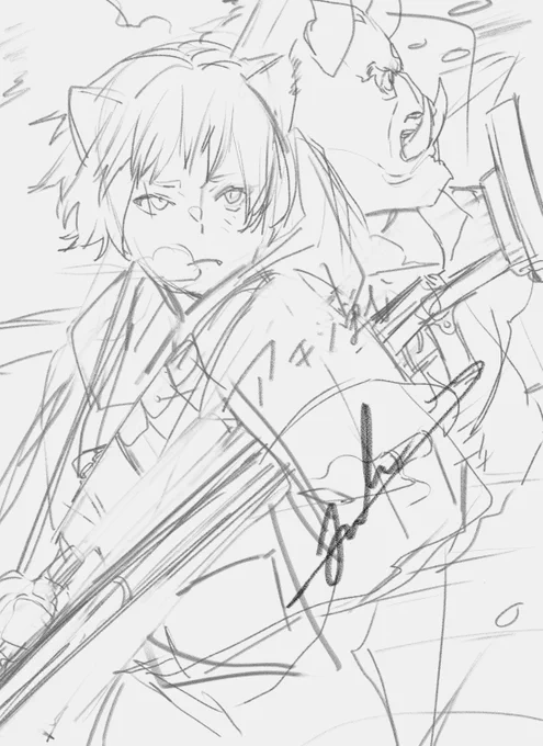 アキツ大戦記で描いてたラフ等こういうのを事前に何パターンか出して完成まで描くのですがラフとか試描きって表にでないので、供養がてら。 