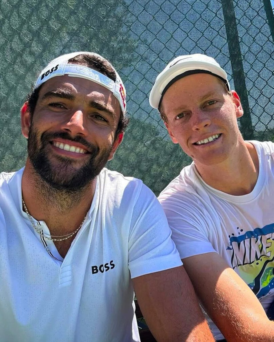 Matteo + Jannik = 🤩 

📷  Matteo Berrettini