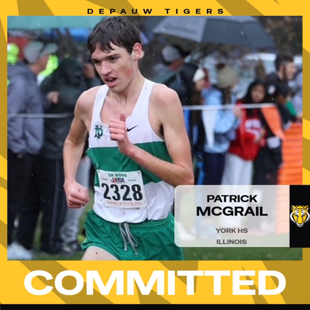 His name is Patrick McGrail…and he is next on the incomer spotlight list. 

Patrick attended York HS in Illinois and adds some great talent to our men’s distance squad. 

Welcome to the ‘Castle, Patrick!

#TigerPride