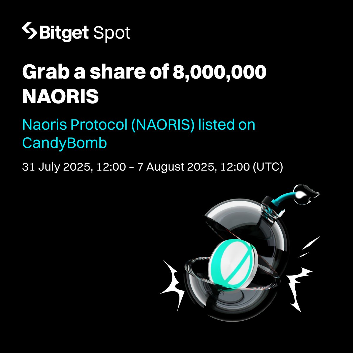 $NAORIS <a href="/NaorisProtocol/">Naoris Protocol</a> is now available on #CandyBomb! 

🍬 Trade to grab a share of 8,000,000 NAORIS. 

👉 Join now: bitget.com/events/candy-b…