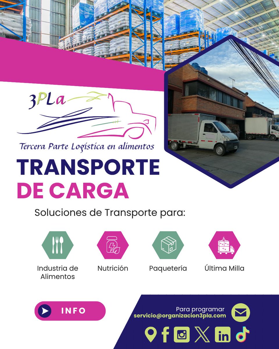 3plaL's tweet photo. #TransporteDeAlimentos
#OperadorLogístico
#TransporteDeCarga
#freightforwarders
#TransporteDeMercancías #TransporteDeFarmacéuticos #LogisticaDeAlimentos
#acarreos
#logística
#Distribución
#Almacenamiento
#bodegaje
#transitario
#importación
#exportación
#comercioexterior https://t.co/BsgXVxJdrP