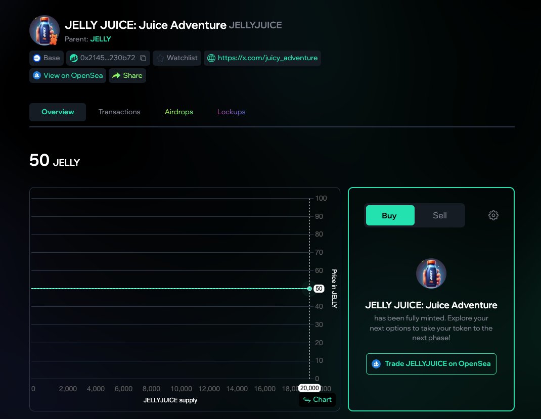 JELLYJUICE NFT launched on Mint.Club 🟦
mint.club/nft/base/JELLY…

want to stack some $JELLY before launch it? check out the thread below 

👇