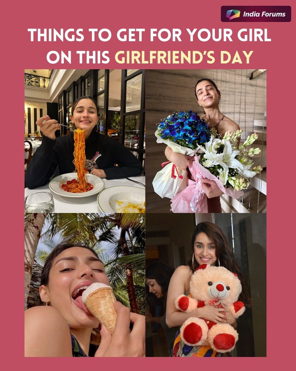 indiaforums's tweet image. Not sure what to do this Girlfriend’s Day? We’ve got you covered 💝
Swipe through and plan the perfect day for your girl! Tag someone who needs this 💬
.
.
.
#GirlfriendsDay #DateIdeas #ForHer #SurpriseYourGirl #CoupleGoals #RomanticPlans #MakeHerSmile #LoveChecklist #SpecialDay