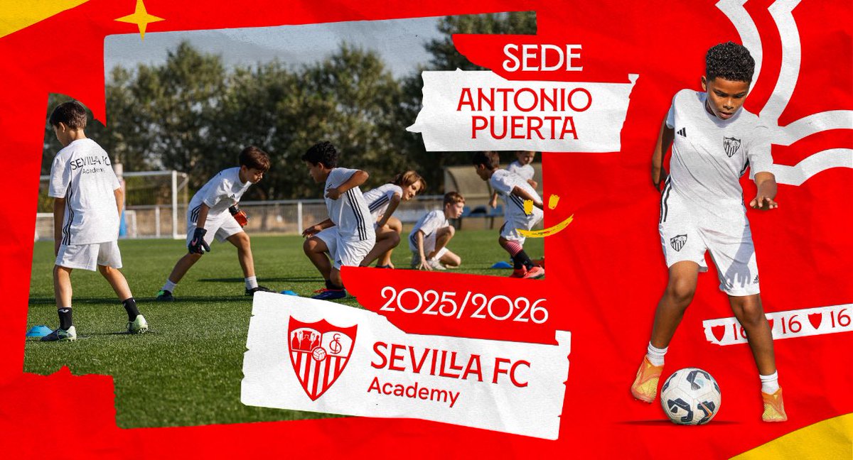 Sevilla FC Academy (@academy_sfc) on Twitter photo ⚽️ Fútbol y diversión, ¡apúntate! 
🔗 sevillafcacademy.com/programa/escue… ⚽️ Fútbol y diversión, ¡apúntate! 
🔗 sevillafcacademy.com/programa/escue…