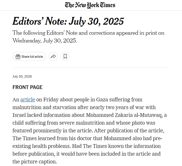 Tamar Sternthal (@tamarsternthal) on Twitter photo Now that <a href="/nytimes/">The New York Times</a> editor's note clarifies that baby Mohammad al-Mutawaq had preexisting medical disorders, will <a href="/NPR/">NPR</a> correct the record? Especially since Anas Baba, Emily Feng hold him up as representative of 1 million children in Gaza? (1/2) h/t <a href="/GileadIni/">Gilead Ini</a> <a href="/CAMERAorg/">CAMERAorg</a> Now that <a href="/nytimes/">The New York Times</a> editor's note clarifies that baby Mohammad al-Mutawaq had preexisting medical disorders, will <a href="/NPR/">NPR</a> correct the record? Especially since Anas Baba, Emily Feng hold him up as representative of 1 million children in Gaza? (1/2) h/t <a href="/GileadIni/">Gilead Ini</a> <a href="/CAMERAorg/">CAMERAorg</a>