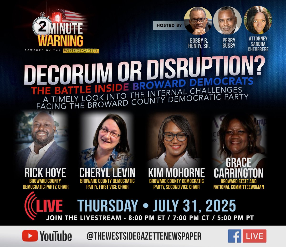 bobbeque's tweet image. ￼
“Join us as we delve into the internal tensions and growing challenges within the Broward County Democratic Party.”Please Like, Share and Subscribe.