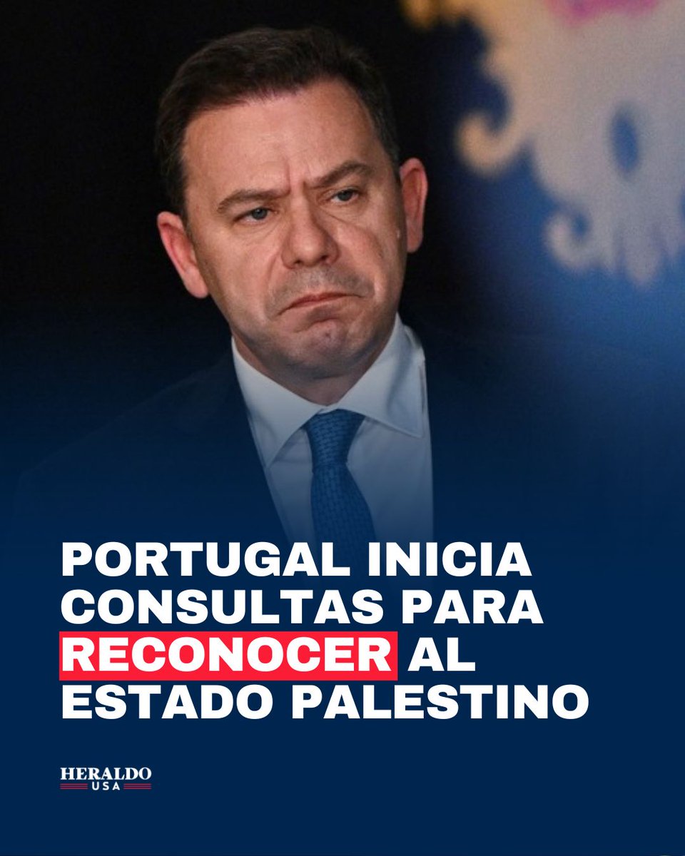 El gobierno de Portugal, liderado por el primer ministro Luís Montenegro, comenzará consultas con partidos y el presidente para evaluar el reconocimiento del Estado de Palestina durante la Asamblea General de la ONU en septiembre de 2025 🇵🇹🤝🇵🇸