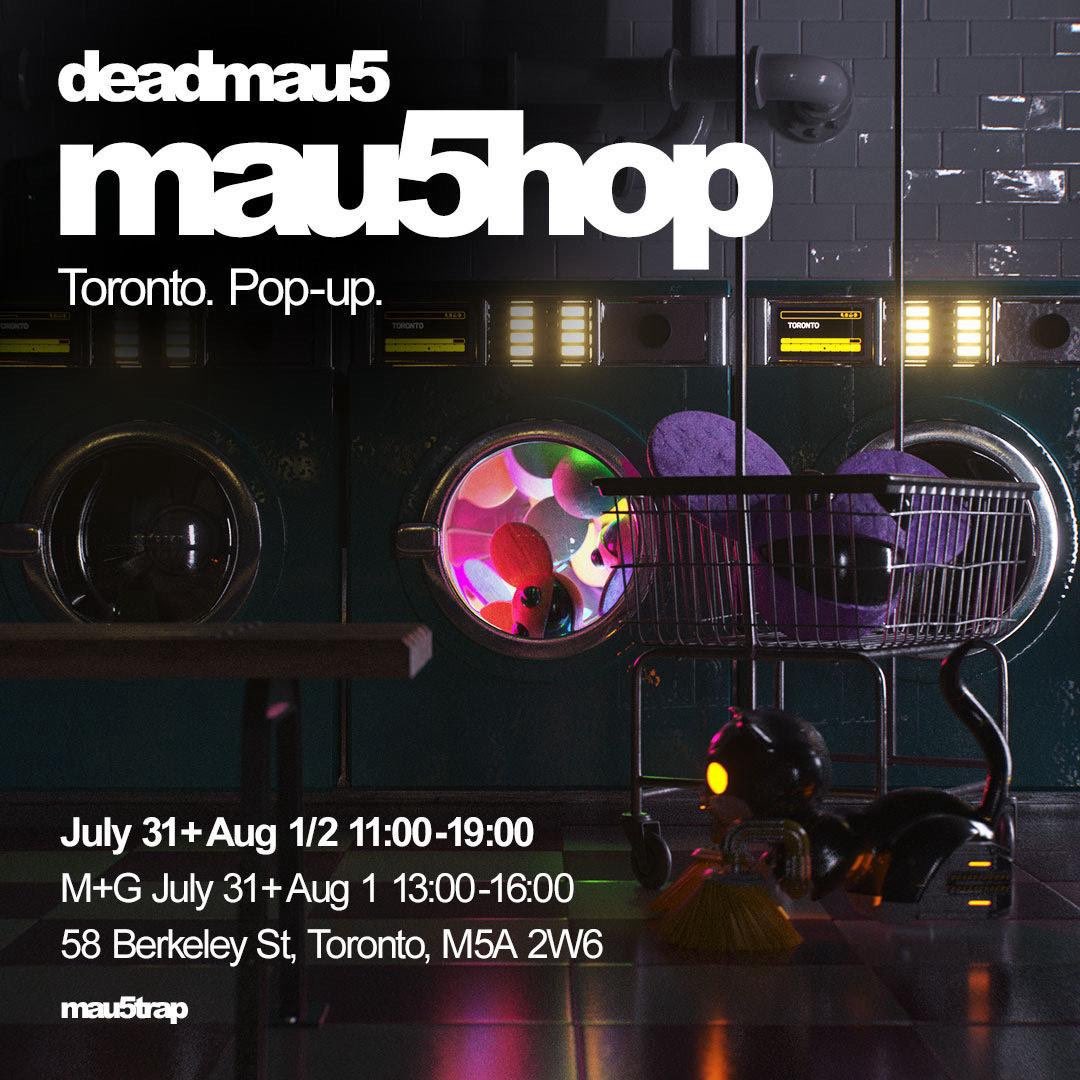 Our Toronto Popup Shop OPENS today! 

Today - Saturday from 11am to 7pm

FREE Meet &amp; Greet w/ <a href="/deadmau5/">Goat lord</a> 1pm - 4pm

TONS of brand new merchandise, new pins and exclusives! 

We can’t wait to see all of you :)