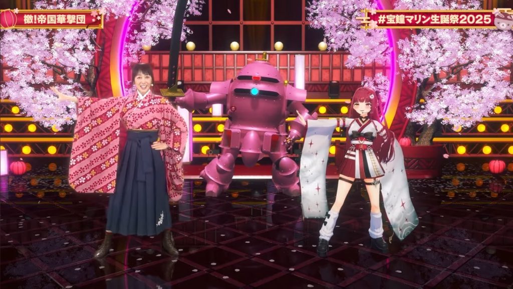 @mari_yan00: RT by @houshomaruine: The captain spoke to us during the broadcast, and this time we worked as a motion actor for Kotake at #Hōkon Marine Birthday 2025! ! In #New Sakura Wars of the Stage, I was the one who fought Koutake, but this time I was surprised to see that I could move as Koutake itself ✨✨ Thank you for your wonderful connection 🌸