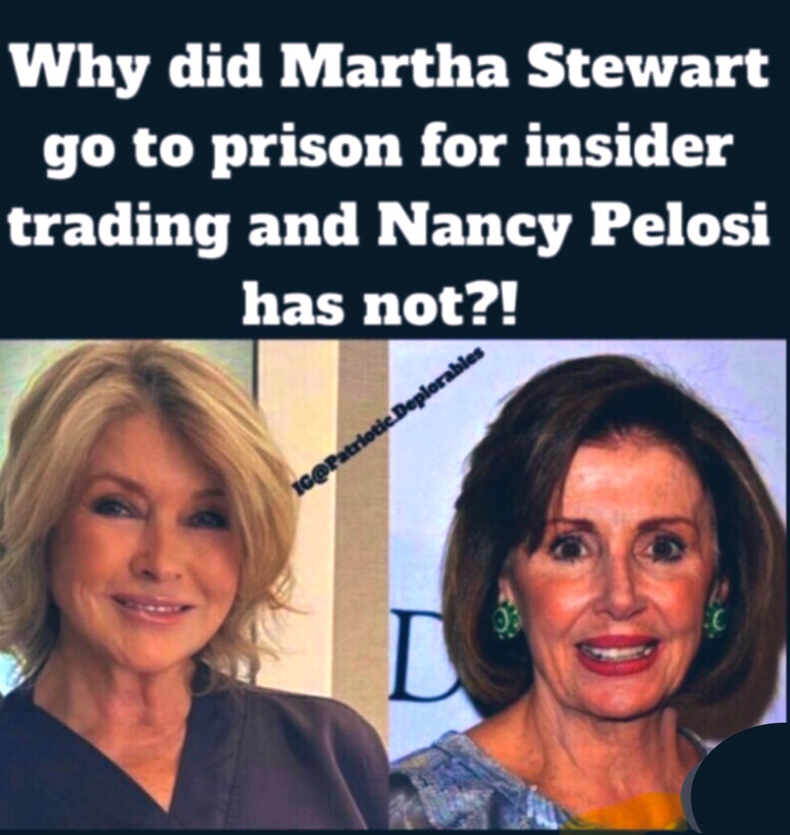 We work our entire lives
just to “own” a house &amp; build a nest egg 

While crooked opportunists in Congress come in broke and amass millions in net worth. 

Nancy Pelosi, Dan Crenshaw, it doesn’t matter left or right.

Insider trading is illegal. Violators should be in prison