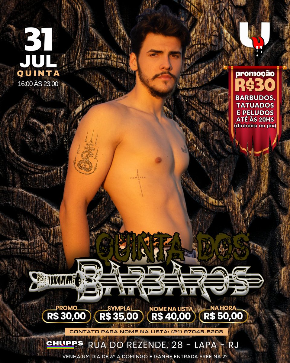 Sauna Chupps Club (@chuppsclub) on Twitter photo SORTEIO • FOTO OFICIAL
Quer um vip pra Chupps hoje?
Regras:
1- Dar RT neste post
2- Seguir este perfil <a href="/chuppsclub/">Chupps Club</a>
3- Informar nome completo e Identidade após sorteio
Serão DOIS sorteados para HOJE 31/07/2025
Resultado após às 14hs. Quem não seguir as regras estará eliminado! SORTEIO • FOTO OFICIAL
Quer um vip pra Chupps hoje?
Regras:
1- Dar RT neste post
2- Seguir este perfil <a href="/chuppsclub/">Chupps Club</a>
3- Informar nome completo e Identidade após sorteio
Serão DOIS sorteados para HOJE 31/07/2025
Resultado após às 14hs. Quem não seguir as regras estará eliminado!