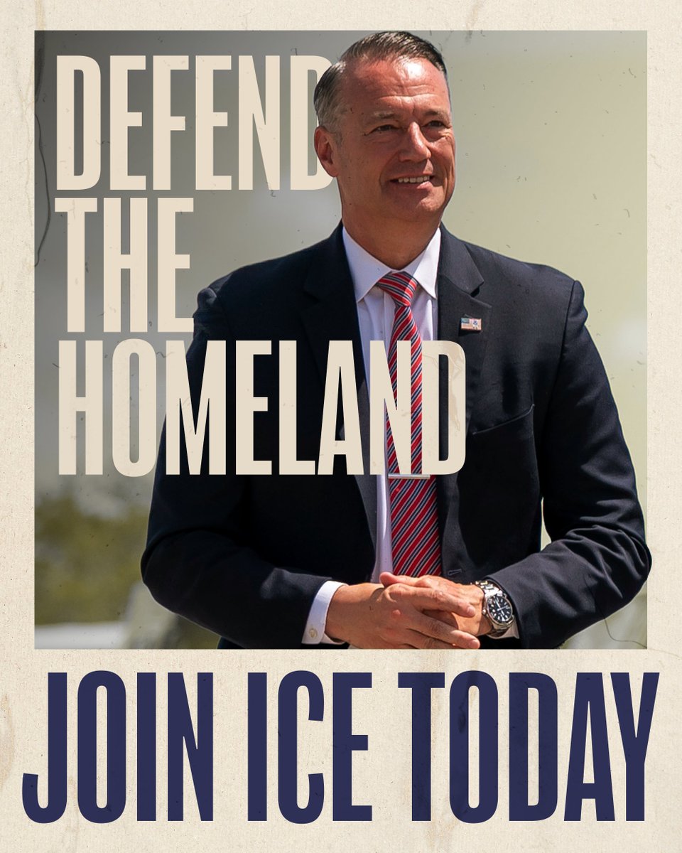 Do your part: Join ICE and defend your neighbors.

Defend the homeland!

join.ice.gov