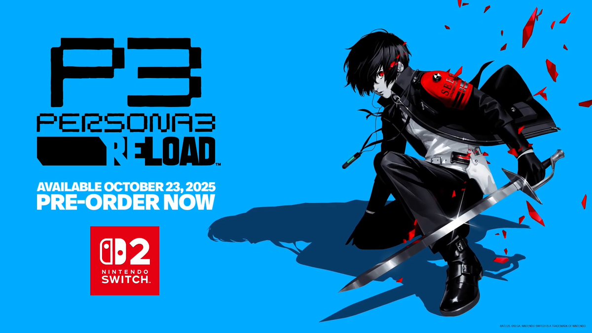 new Makoto Yuki art for the Persona 3 Reload Nintendo Switch 2 release