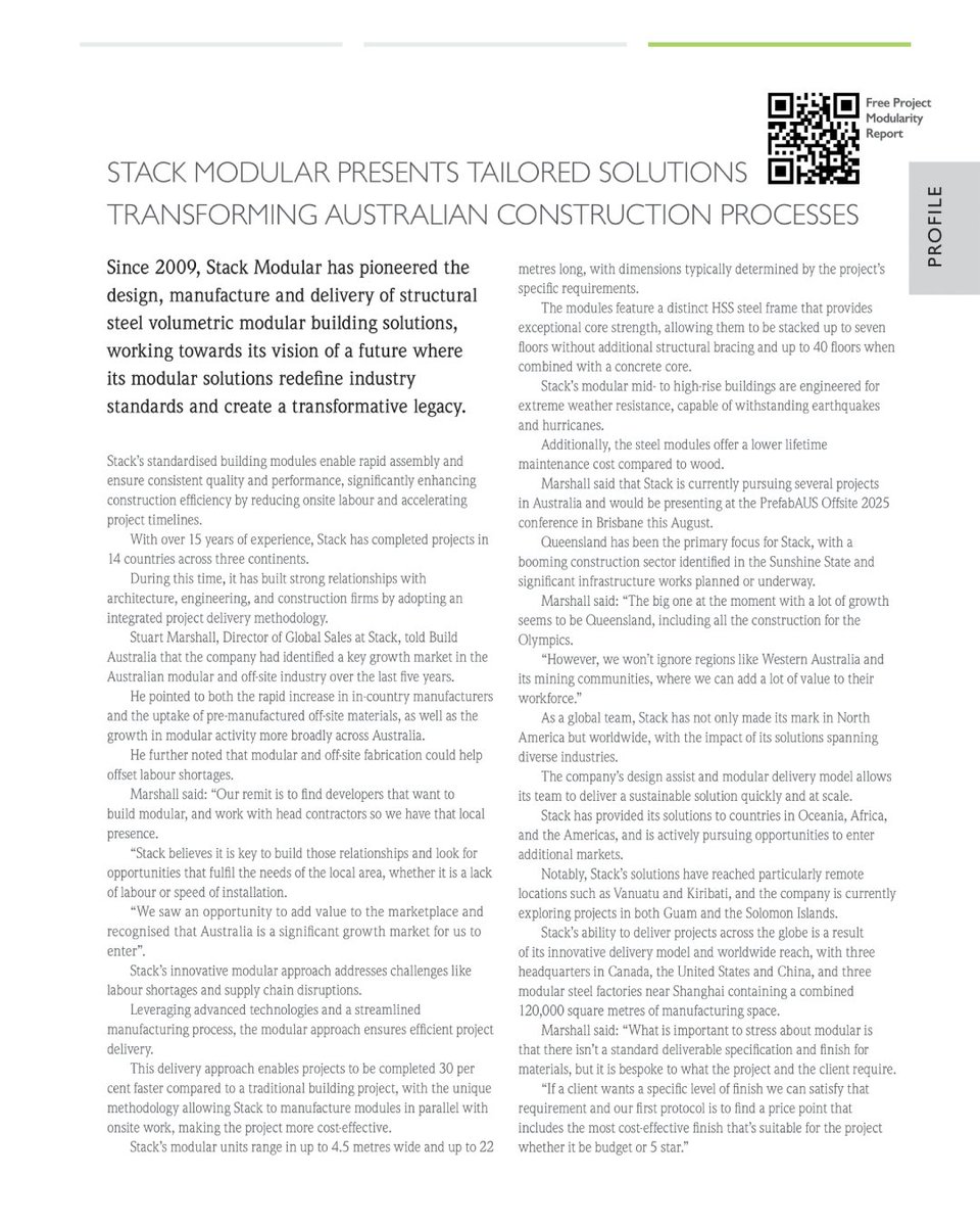 stackmodular's tweet image. Stack Modular is expanding into Australia - 𝐚𝐧𝐝 𝐡𝐞𝐫𝐞’𝐬 𝐰𝐡𝐲.
📖 𝐑𝐞𝐚𝐝 𝐭𝐡𝐞 𝐟𝐮𝐥𝐥 𝐟𝐞𝐚𝐭𝐮𝐫𝐞 𝐢𝐧 𝐁𝐮𝐢𝐥𝐝 𝐀𝐮𝐬𝐭𝐫𝐚𝐥𝐢𝐚:
hubs.li/Q03zGWjd0
#StackModular #Brisbane2032 #SteelModular #ModularBuilding