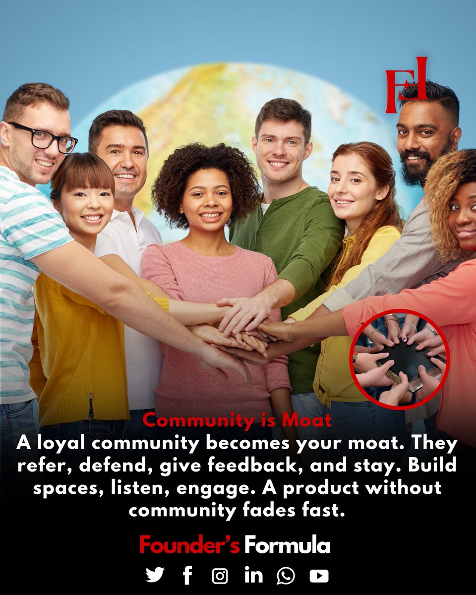 formula4founder's tweet image. Tech fades. Community stays.
A loyal community defends you, refers you, builds with you.
Engage. Listen. Build spaces.
 Because community is your real moat.
#StartupTips #CommunityPower #FoundersFormula