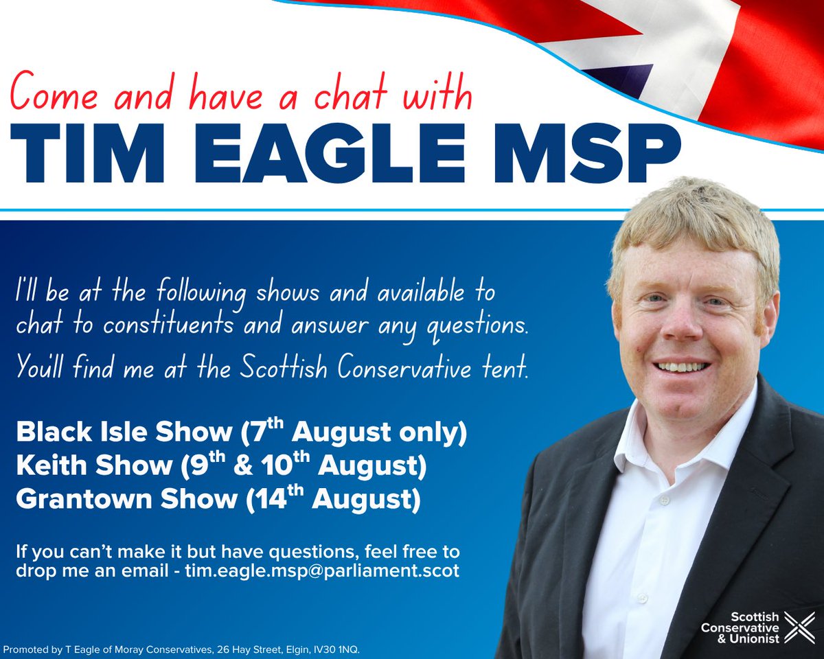 If you’ll be at any of the below shows, come along for a chat. 

I’ll be there alongside other elected members and candidates to answer any questions you might have.

I look forward to seeing you there.