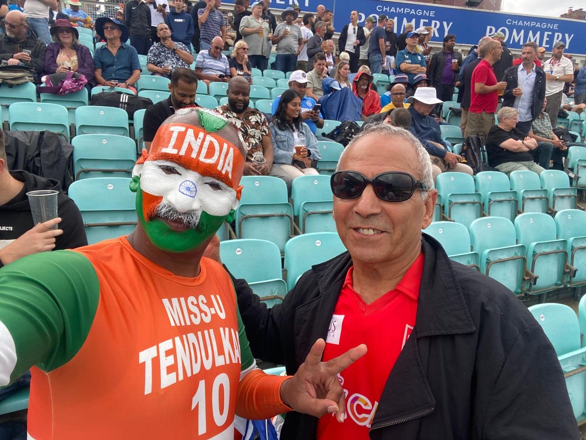 Watching live the 5th cricket test Match day one at Oval London.
