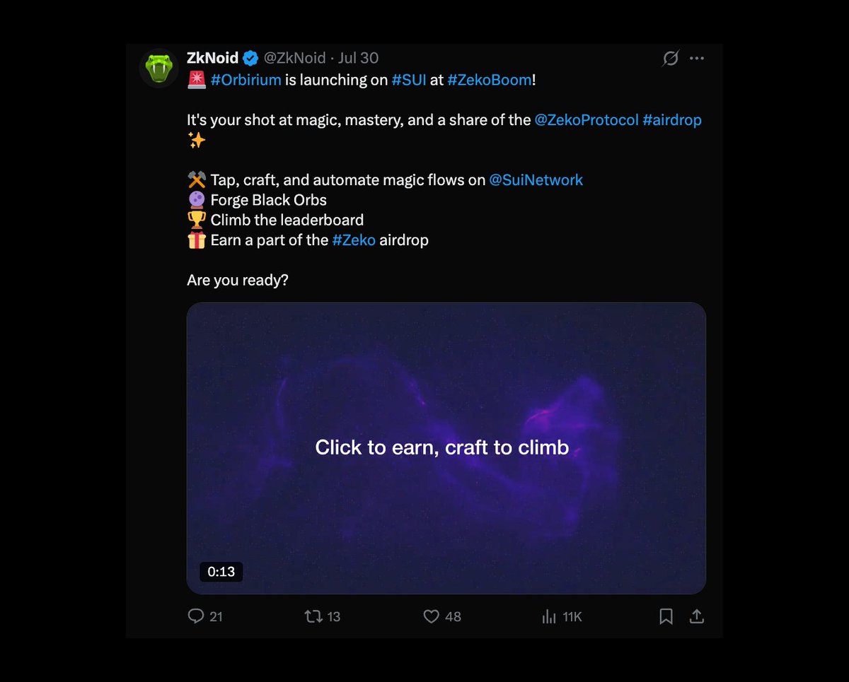 White Lie © (@whiteliecrypto) on Twitter photo Anlık olarak <a href="/MinaProtocol/">Mina Protocol (httpz) 🪶</a> üzerinde L2 olmayı amaçlayan <a href="/ZekoProtocol/">Zeko Protocol (httpz)</a>'u takibime aldım ve Airdrop amaçlı işlemler yapacağım.
Yaklaşık 1 yıl önce GameFi platformu olan <a href="/ZkNoid/">ZkNoid</a>'ten bahsetmiştim. Şimdi ise bu ekip Zeko Protocol ile partnerlik yaparak bir clicker game çıkaracağını Anlık olarak <a href="/MinaProtocol/">Mina Protocol (httpz) 🪶</a> üzerinde L2 olmayı amaçlayan <a href="/ZekoProtocol/">Zeko Protocol (httpz)</a>'u takibime aldım ve Airdrop amaçlı işlemler yapacağım.
Yaklaşık 1 yıl önce GameFi platformu olan <a href="/ZkNoid/">ZkNoid</a>'ten bahsetmiştim. Şimdi ise bu ekip Zeko Protocol ile partnerlik yaparak bir clicker game çıkaracağını