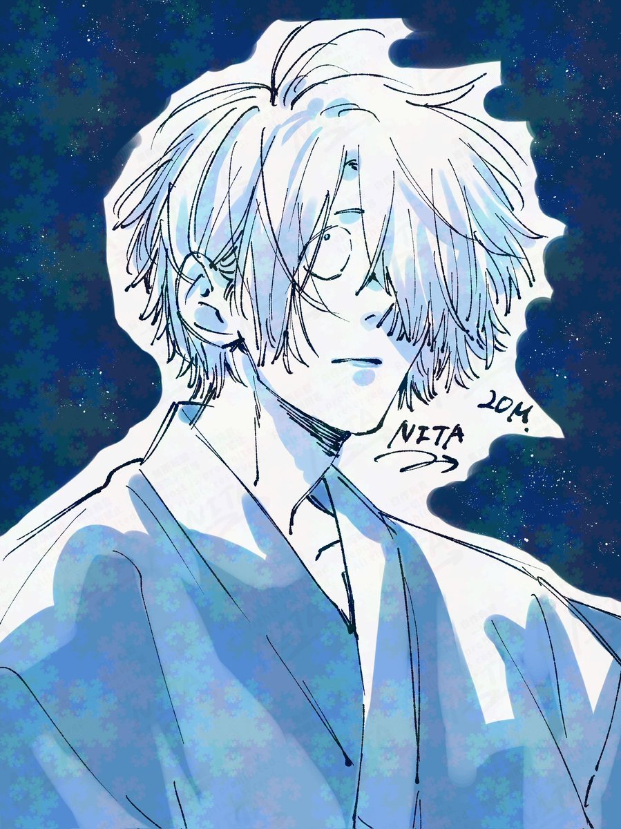 親父ばっかり
 #今月描いた絵を晒そう 