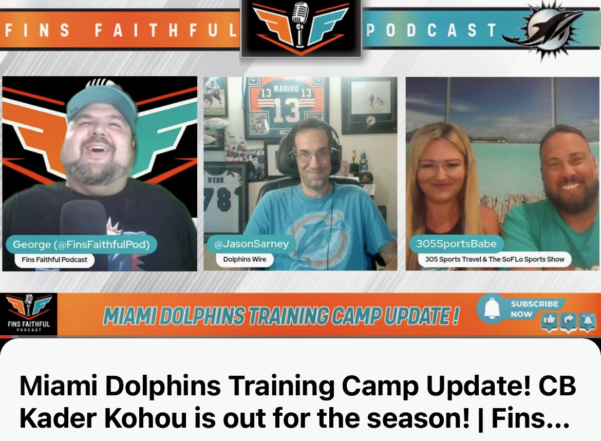 Lu_FromDade (@lufromdade) on Twitter photo Awesome time last night on the <a href="/FinsFaithfulPod/">Fins Faithful Podcast</a> be sure to like/subscribe for great Fins coverage & catch last night’s show here👉 youtube.com/live/gPmgGV7tW… Awesome time last night on the <a href="/FinsFaithfulPod/">Fins Faithful Podcast</a> be sure to like/subscribe for great Fins coverage & catch last night’s show here👉 youtube.com/live/gPmgGV7tW…