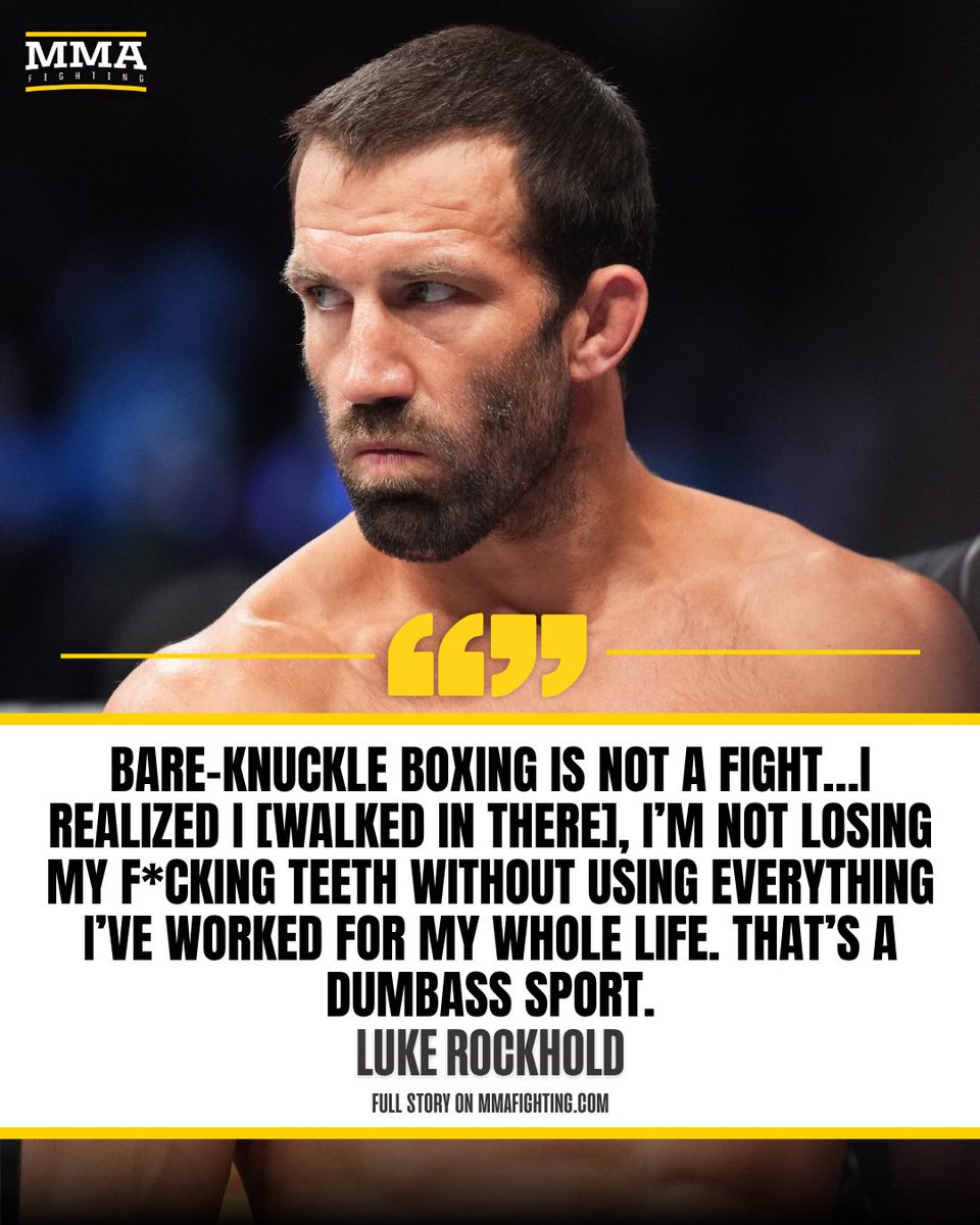 MMAFighting's tweet image. Luke Rockhold was truly one and done at BKFC