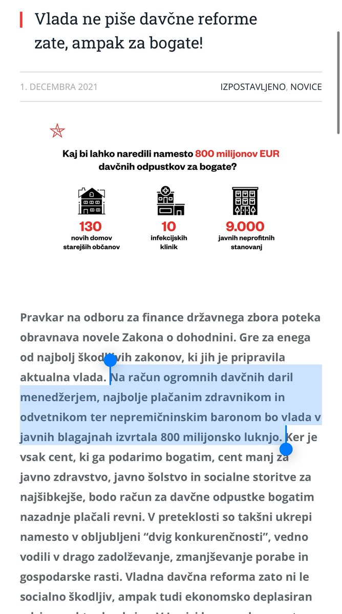 Bili so proti znižanju obdavčitve dela, ker bi naredila 800 mio luknjo v proračunu in bi namesto tega lahko imeli 9000 neprofitnih stanovanj.
Odkar so v Vladi, so v pol leta pridelali 1000 mio luknjo, povišali obdavčitev dela in zgradili 0 stanovanj.
Great success!